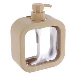 dozownik-na-mydlo-bezowy-500-ml-creamy-nowoczesny-transparentny-do-lazienki