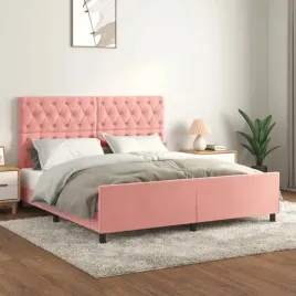vidaxl-rama-lozka-z-zaglowkiem-rozowa-160x200-cm-aksamitna