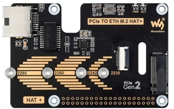 adapter-pcie-dla-raspberry-pi-5-m-2-gigabit-ethernet-nvme-ethernet-hat-rodzaj-modul-rozszerzajacy-producent-waveshare