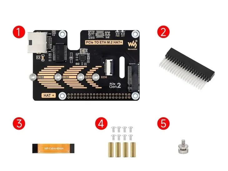 adapter-pcie-dla-raspberry-pi-5-m-2-gigabit-ethernet-nvme-ethernet-hat-rodzaj-modul-rozszerzajacy-zawiera-baterie-nie