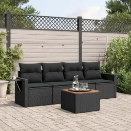 vidaxl-5-cz-zestaw-wypoczynkowy-do-ogrodu-poduszki-czarny-rattan-pe