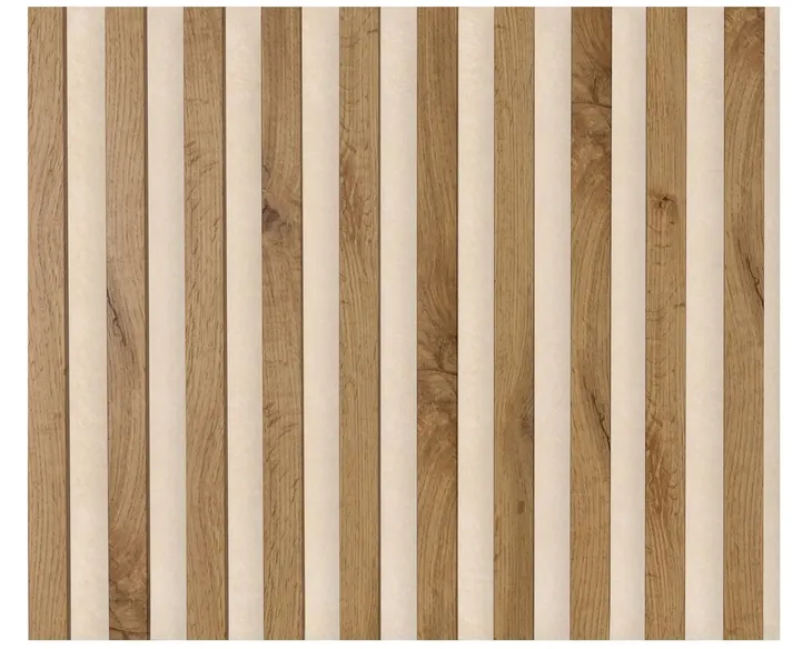 Lamele na Filcu Beżowym Ścienne 275x58cm Panele Dekoracyjne 3D DĄB WOTAN