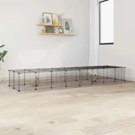 vidaxl-klatka-dla-zwierzat-z-bramka-36-paneli-czarna-35x35-cm-stal