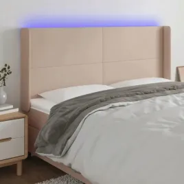 vidaxl-zaglowek-do-lozka-z-led-cappuccino-183x16x118-128cm-ekoskora