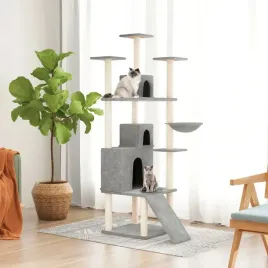 vidaxl-drapak-dla-kota-z-sizalowymi-slupkami-jasnoszary-175-cm