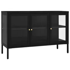 vidaxl-szafka-boczna-czarna-105x35x70-cm-stal-i-szklo