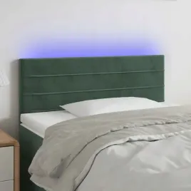 vidaxl-zaglowek-do-lozka-z-led-ciemnozielony-100x5x78-88-cm-aksamit