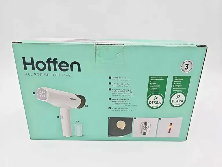 hoffen-parownica-do-ubran-1200w-biala-stan-nowy