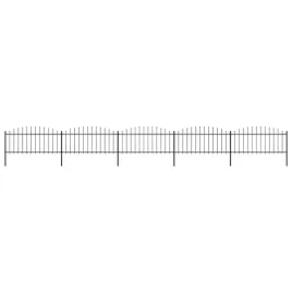 vidaxl-panele-ogrodzeniowe-z-grotami-stal-05-075-x-85-m-czarne