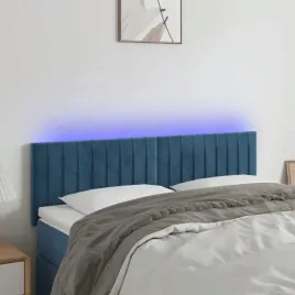 vidaxl-zaglowek-do-lozka-z-led-ciemnoniebieski-144x5x78-88cm-aksamit