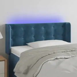 vidaxl-zaglowek-do-lozka-z-led-ciemnoniebieski-83x16x78-88cm-aksamit
