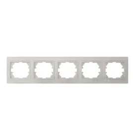 ramka-pieciokrotna-pozioma-domo-perlowo-biala-365-cm-5-pkt-kanlux