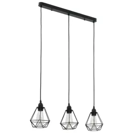 vidaxl-lampa-sufitowa-diamentowe-klosze-czarna-3-zarowki-e27