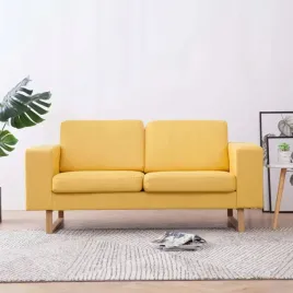 vidaxl-sofa-2-osobowa-tapicerowana-tkanina-zolta