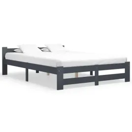 vidaxl-rama-lozka-ciemnoszara-lite-drewno-sosnowe-160-x-200-cm