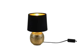 lampa-stolowa-nocna-ceramika-zlota-czarny-klosz-rl