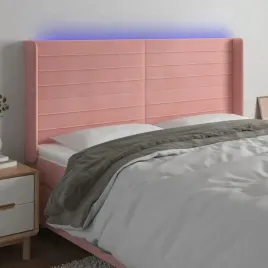 vidaxl-zaglowek-do-lozka-z-led-rozowy-203x16x118-128-cm-aksamit