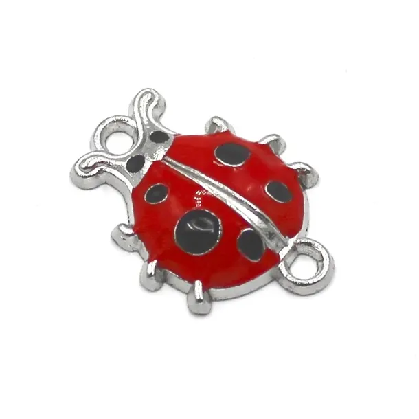 Łącznik Emaliowany do Bransoletki Biedronka 26x19x5mm 1szt Walentynki