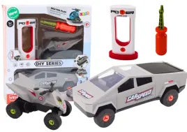 zestaw-nowoczesne-auto-z-quadem-do-rozkrecania-diy-szary