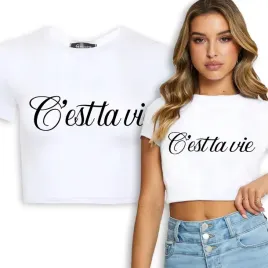 krotka-koszulka-crop-top-biala-modne-francuskie-wzory-c-est-la-vie-rozm-m