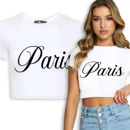 krotka-koszulka-crop-top-biala-modne-francuskie-wzory-paris-rozmiar-m