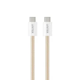 unitek-kabel-c14141acl01-1m-usb-c-pd-100w-magnetyczny-1m-bezowy