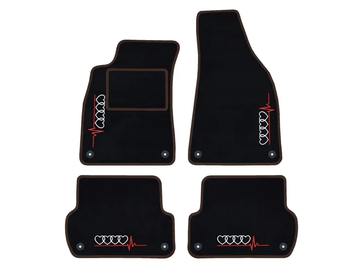dywaniki-samochodowe-audi-a7-ii-2017-4-hafty-brazowe-stan-nowy