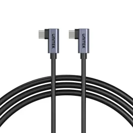 unitek-c14147abk01-kabel-usb-c-pd-100w-90-stopni-05m-wytrzymaly