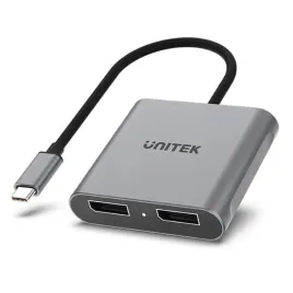 unitek-adapter-usb-c-2x-displayport-1-4-8k-60hz-mst-hdcp