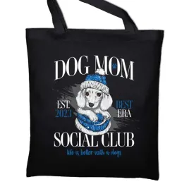 torba-eko-czarna-shopper-na-zakupy-plaze-dla-psiej-mamy-swiateczny-jamnik