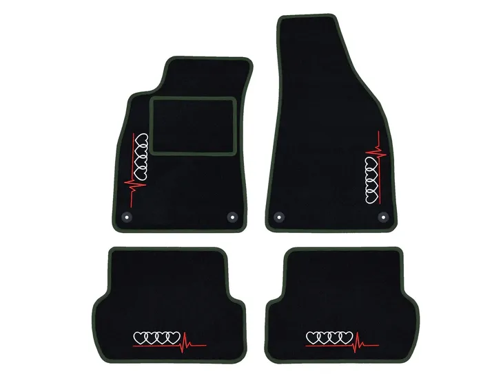 dywaniki-samochodowe-audi-a3-8v-2012-2020-4-hafty-ciemnozielone-stan-nowy