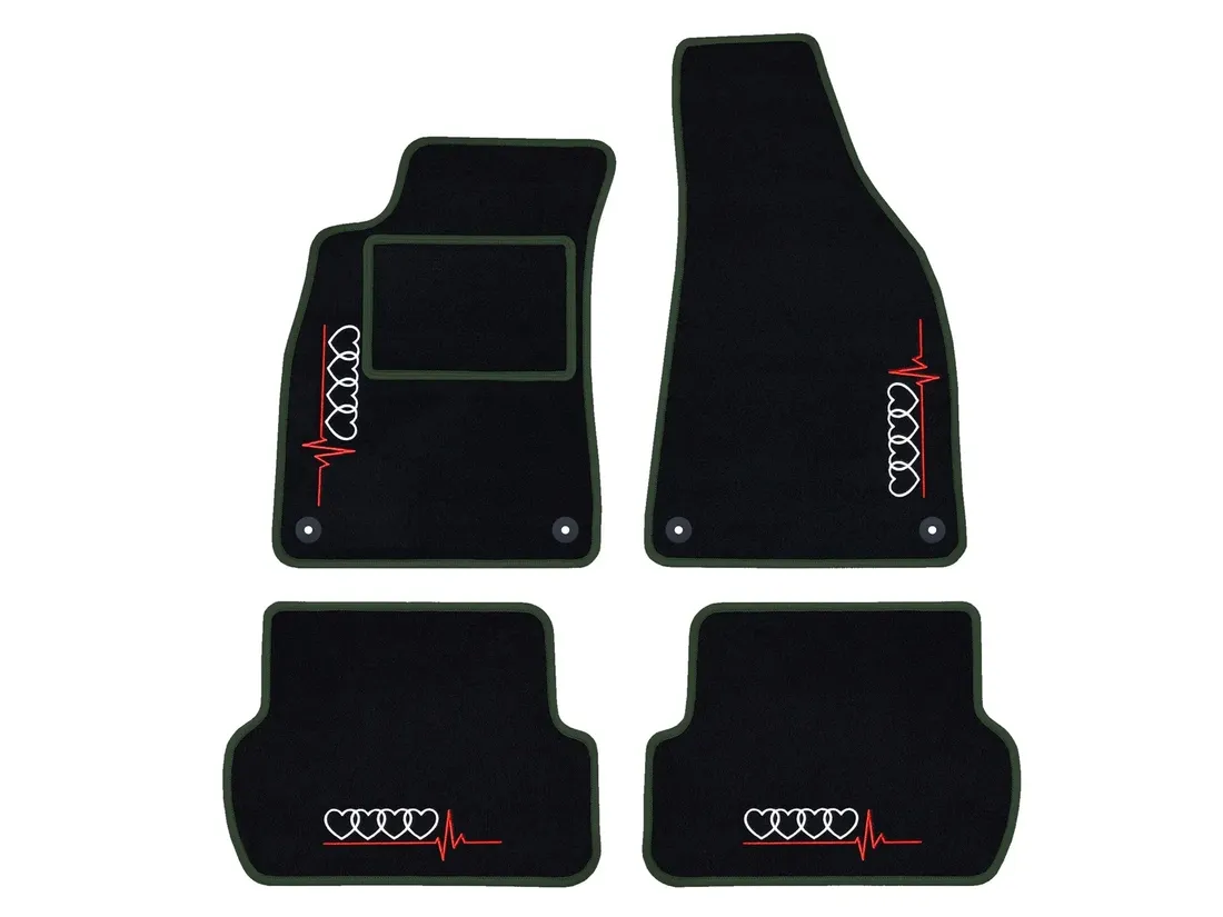 dywaniki-samochodowe-audi-a3-8v-2012-2020-4-hafty-ciemnozielone