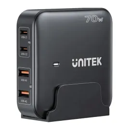 unitek-p1228abk-ladowarka-biurkowa-gan-70w-2xusb-c-2xusb-a-szybka-podrozna