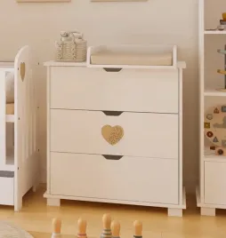 komoda-heart-z-trzema-szufladami-zdejmowany-przewijak-bialy