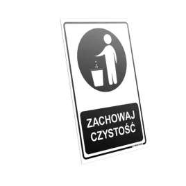tablica-informujaca-zachowaj-czystosc-32x21-cm-pcv-tabliczka-informacyjna