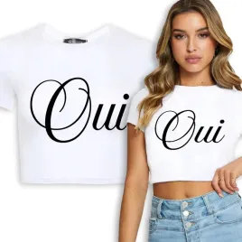 krotka-koszulka-crop-top-biala-modne-francuskie-wzory-oui-rozmiar-l