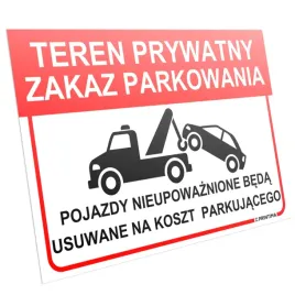 tablica-teren-prywatny-zakaz-parkowania-32x21-cm-pcv-tabliczka-informacyjna