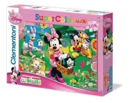 puzzle-104-maxi-superkolor-minnie-clementoni