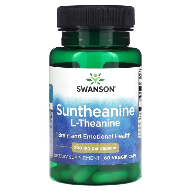 SWANSON L-Teanina 200mg 60k AMINOKWAS Pamięć MÓZG Nauka SKUPIENIE Napięcie