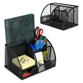 organizer-na-biurko-metalowy-czarny-pojemny-6-komor-szufladka-na-akcesoria