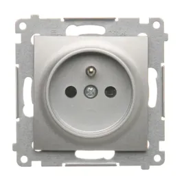 simon-54-gniazdo-pojedyncze-srebrne-z-przeslonami-torow-pradowych-modul