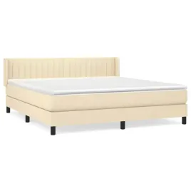 vidaxl-lozko-kontynentalne-z-materacem-kremowe-tkanina-180x200-cm
