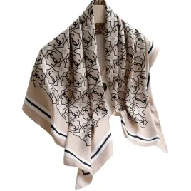 kamea-apaszka-90x90-taupe-monogram-rama-premium-imitacja-jedwabiu
