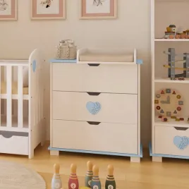 komoda-heart-z-trzema-szufladami-zdejmowany-przewijak-biel-niebieski