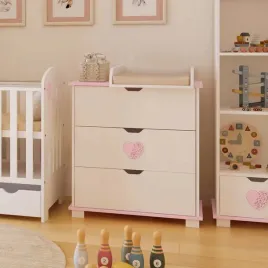 komoda-heart-z-trzema-szufladami-zdejmowany-przewijak-biel-roz