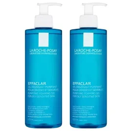 2x-zel-oczyszczajacy-do-skory-tlustej-la-roche-posay-effaclar-400-ml