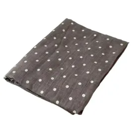 kawowy-szal-w-jasne-groszki-180x90-cm-bawelna-i-poliester-kamea