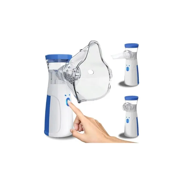 INHALATOR NEBULIZATOR DLA DZIECI DOROSŁYCH 2 MASKI CICHY PRZENOŚNY SIATKOWY