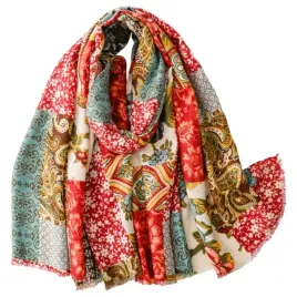 szal-boho-patchwork-czerwono-zielony-wzorzysty-180x90-cm-kamea