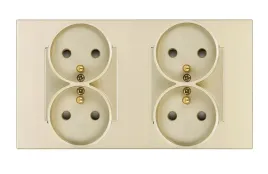 gniazdko-elektryczne-poczworne-157mm-ramka-plastikowa-zlote-gniazdo-kontakt